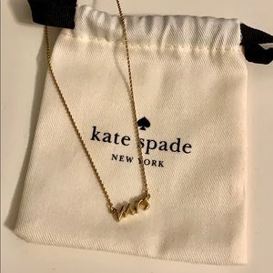 Kate Spade “Mrs” Necklace